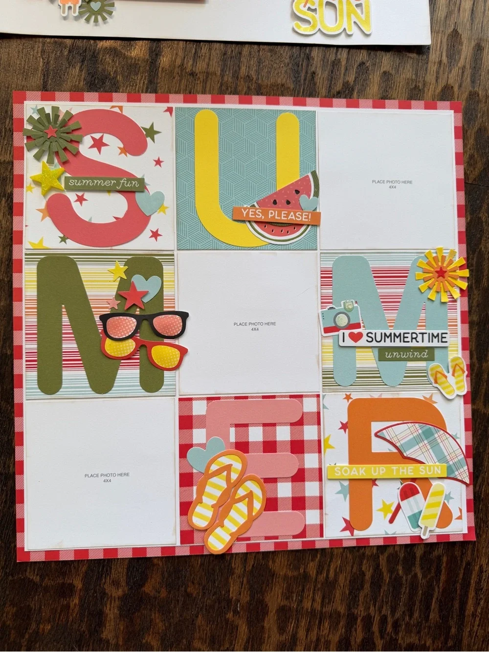 Handmade Halloween 12x12 Premade Scrapbook Page Photo Ready Embellished Set of 4